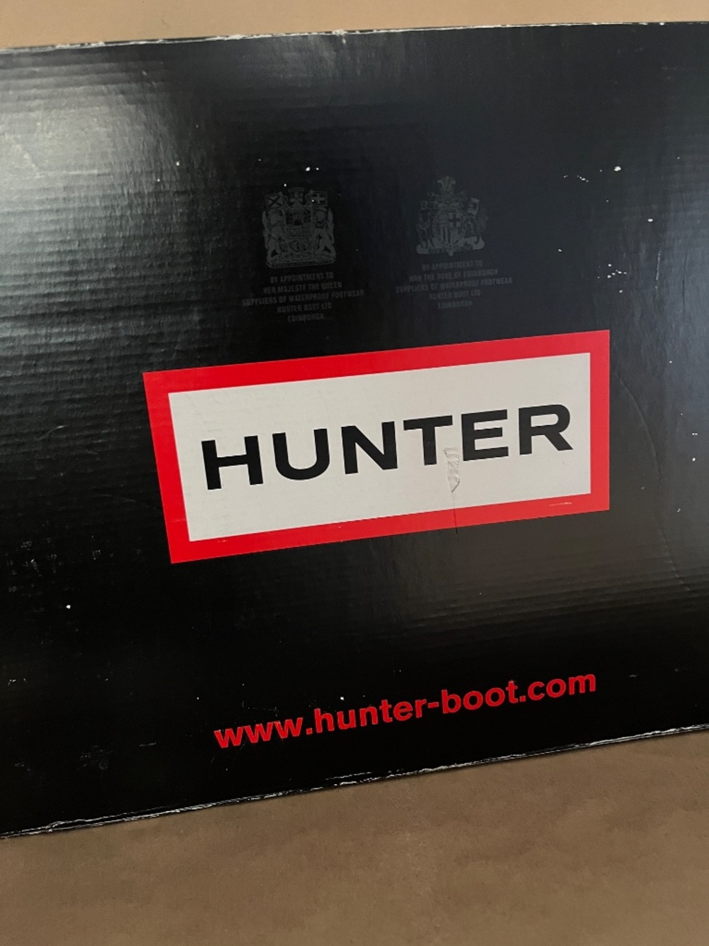 Hunter boots black glossy tall 7F - Picture 5 of 5